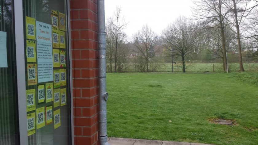 QR-Codes helfen beim Entdecken der Tierwelt im Schlosspark