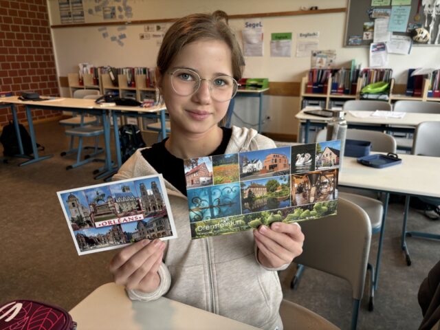 Postkartenaustausch mit Collège Montabuzard