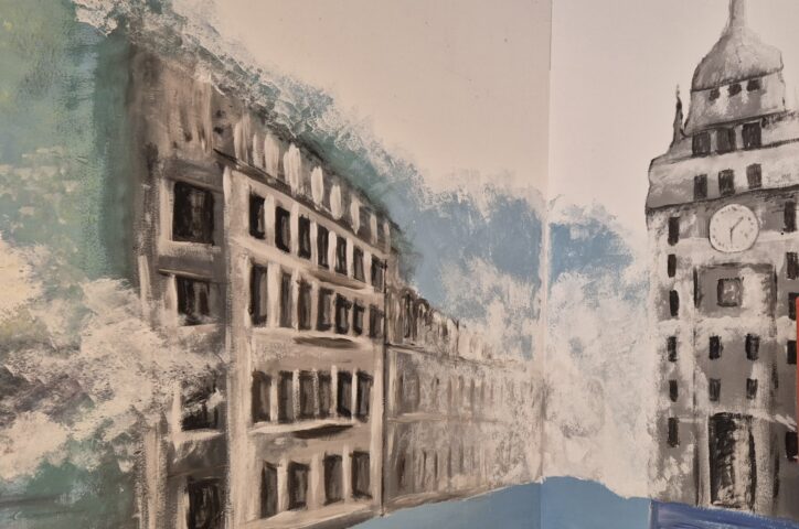Umgestaltung des Kunstraumes durch den Profilkurs 10